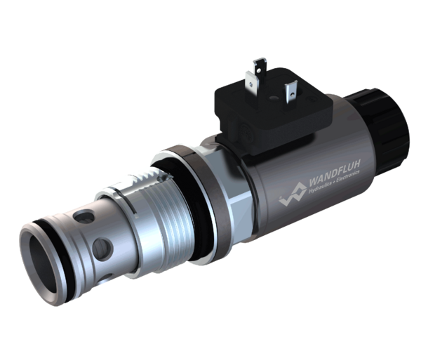 Valves proportionnelles Limiteur de pression proportionnel en cartouche piloté (bobine à insérer) BVPPM33