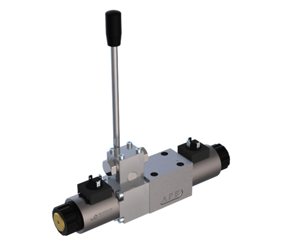 Valves proportionnelles Distributeurs proportionnels (bobine à insérer) avec actionnement à levier à main supplémentaire WDPFA06_Z568