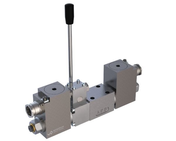 Valves proportionnelles Distributeurs proportionnels exécution anti-déflagrante Ex d II C avec actionnement à levier à main supplémentaire WDBFA06_Z568